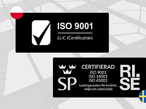 ISO 9001 Certified in Sweden and Poland | BORGA